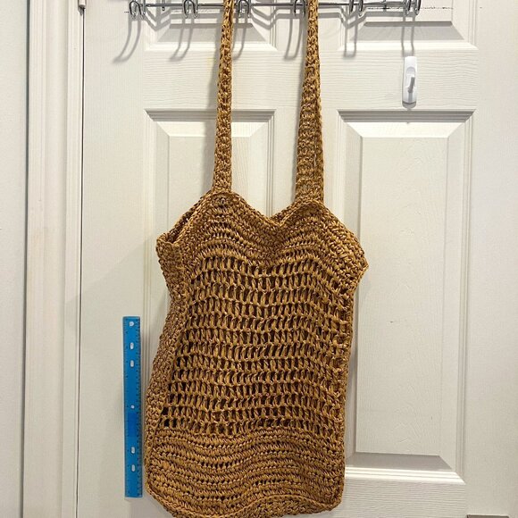 Used - Primark Straw Beach Bag - Picture 1 of 3